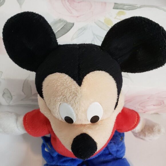 Vintage 2001 Fisher Price Mickey Mouse Plush Doll 10" Red Shirt Stuffed Toy - Picture 5 of 9